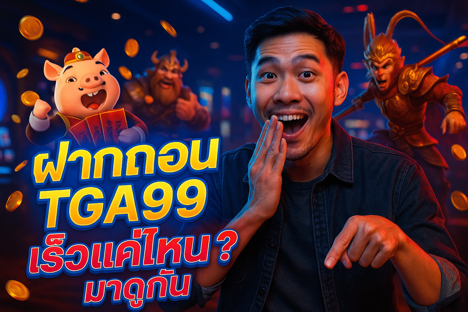 ฝากถอน TGA99 เร็วแค่ไหน? มาดูกัน