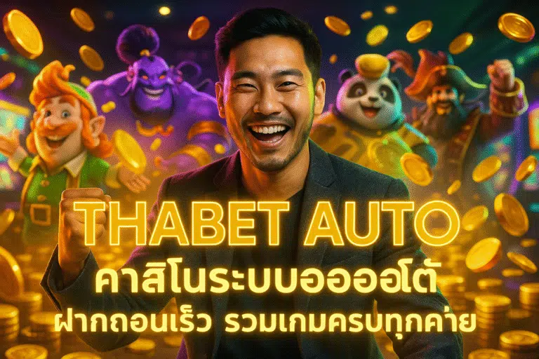 THABET AUTO คาสิโนระบบออโต้ ฝากถอนเร็ว รวมเกมครบทุกค่าย